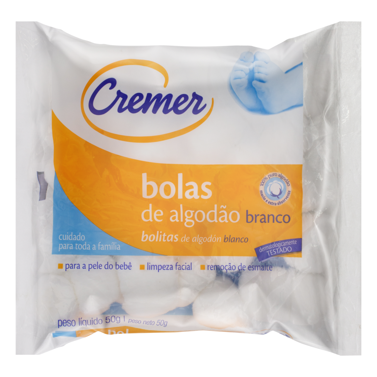 ALGODAO BOLA CREMER 50G