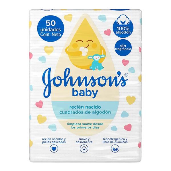ALGODAO J&J BABY 50UN RECEM NASCIDO