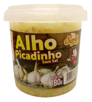 ALHO SUPRA ALIMENTOS PICADINHO S/SAL 180