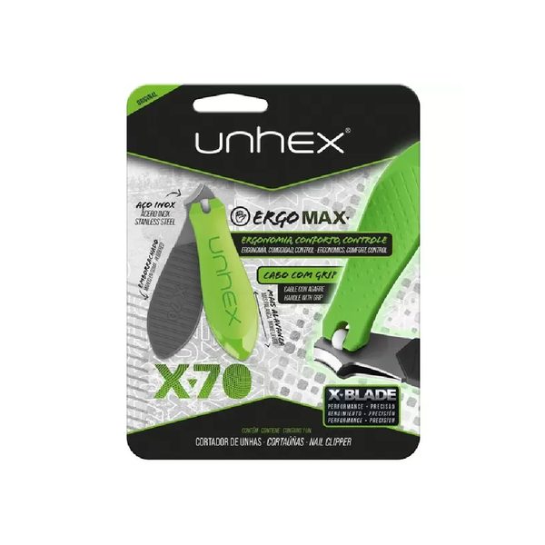ALICATE P/ UNHAS UNHEX X70 VERDE