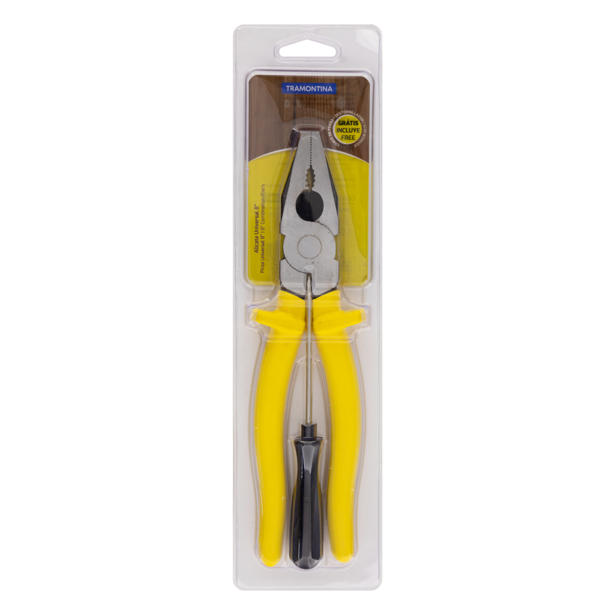 KIT TRAMONTINA ALICATE 8 CHAVE FENDA 1/8