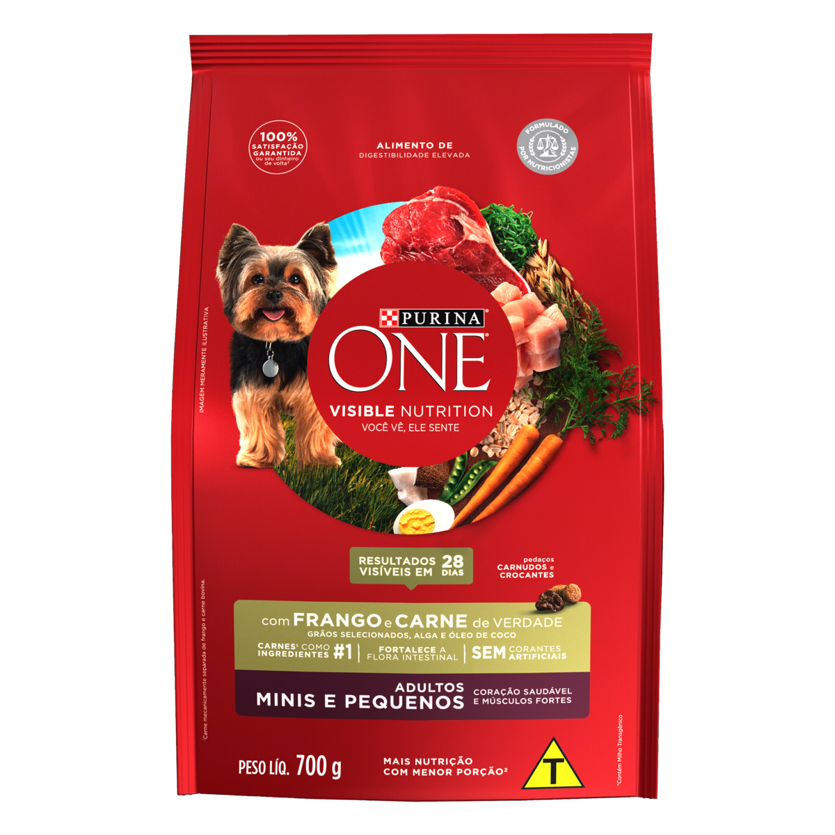 RACAO PURINA ONE FRANGO/CARNE 700GR