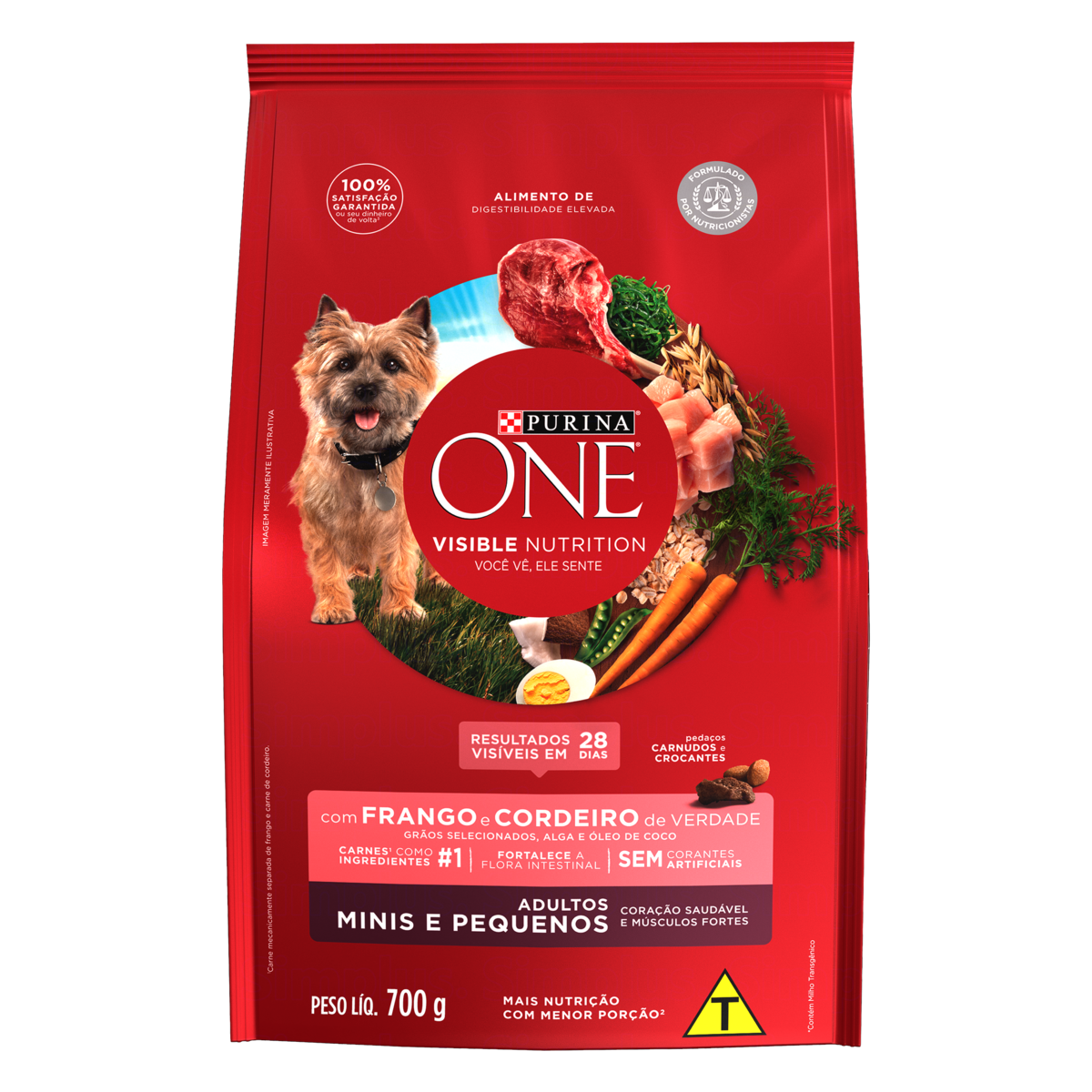 RACAO PURINA ONE RMP AD FGO CAR 700G FRANGO CORDEIRO