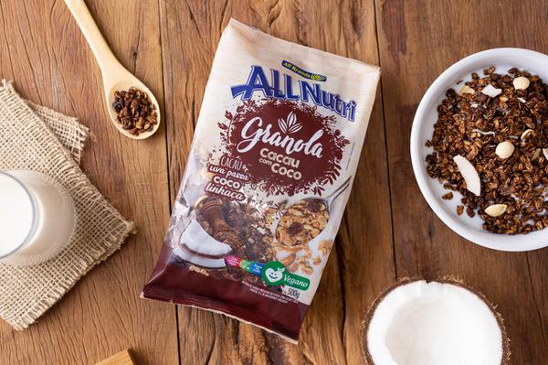 GRANOLA ALL NUTRI 500G CACAU C/COCO 