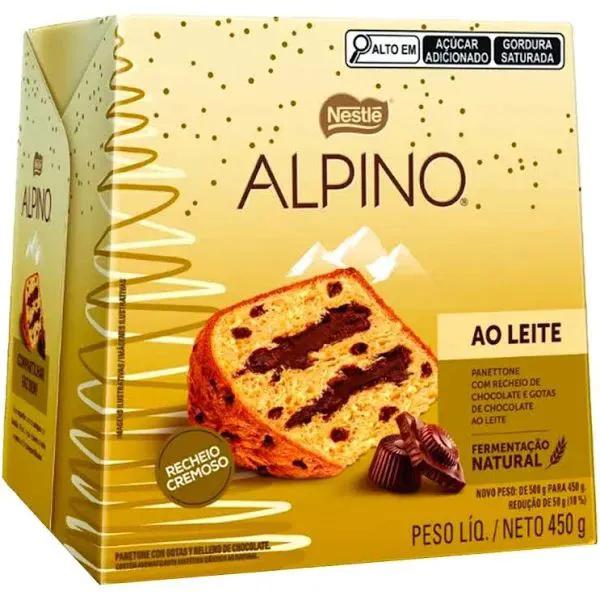 PANETTONE ALPINO 450G RECH.AO LEITE