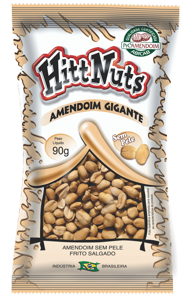 AMENDOIM HITT NUTS S/PELE 90GR