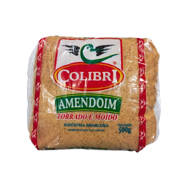 AMENDOIM COLIBRI 500G TORRADO E MOIDO
