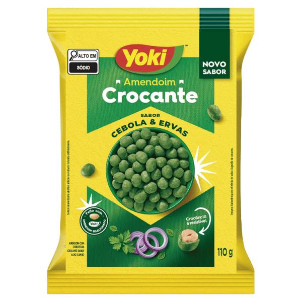 AMENDOIM YOKI CROC.CEBOLA&ERVAS 110G