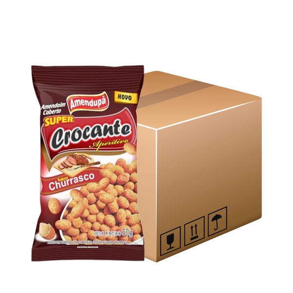 AMENDOIM CROC. CHURRASCO 60G C/30UN AMENDUPA