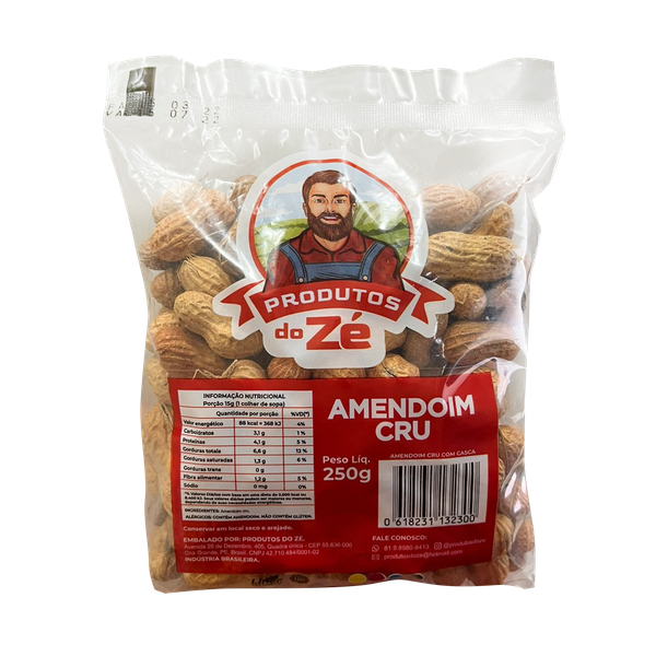 AMENDOIM PRODUTOS DO ZE 250G 