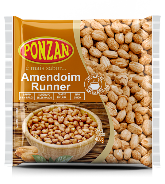 Amendoim Runner Ponzan 400g