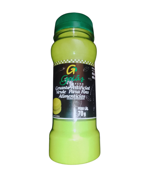 ANILINA CORANTE ARTIFICIAL VERDE 70G POTE GOIAS