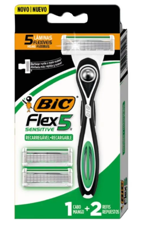 Aparador de Barba Bic Flex C/2 Carga