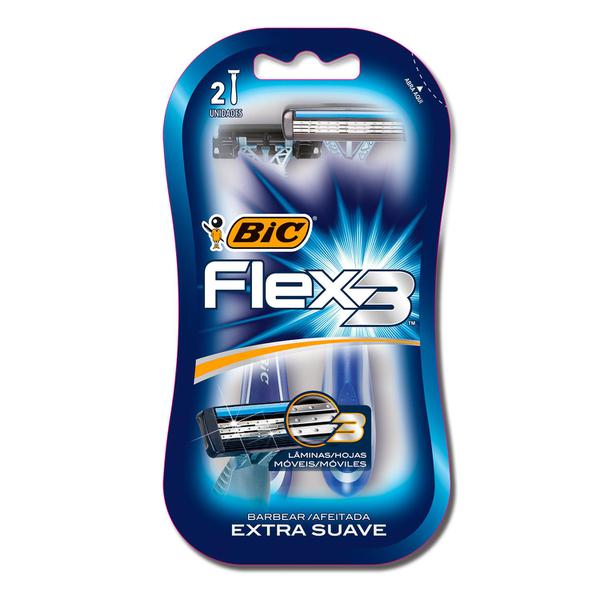 Aparelho Barbear Bic Flex 3 Azul C/1