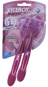 Aparelho Barbear Viceroy inox3 cb movel ROSA c2