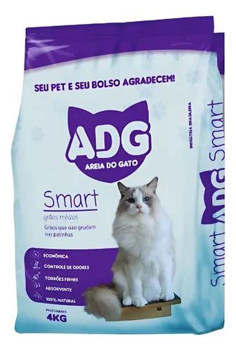 AREIA HIGIENICA ADG SMART P/ GATO 4KG