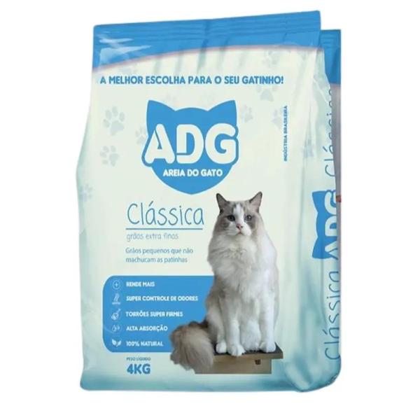 AREIA HIGIENICA ADG CLASSI P/ GATO 4KG