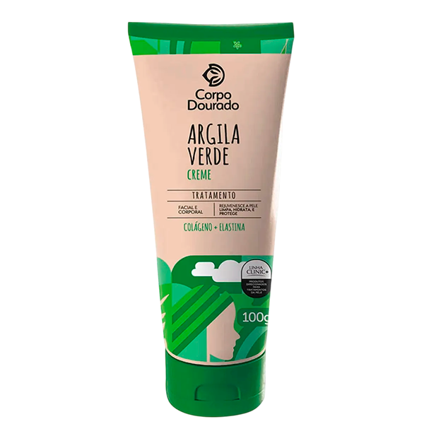 CREME CORPO DOURADO 100G ARGILA VERDE