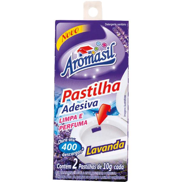 PASTILHA SANIT AROMASIL ADESIVA FLORAL C/2UN 10G