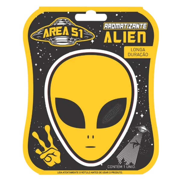 AROMATIZANTE AREA 51 ALIEN UN AMARELO