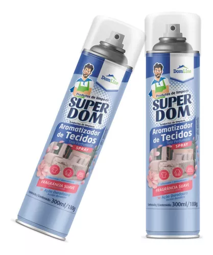 AROMATIZADOR SUPER DOM TECIDO 300ML LAVA