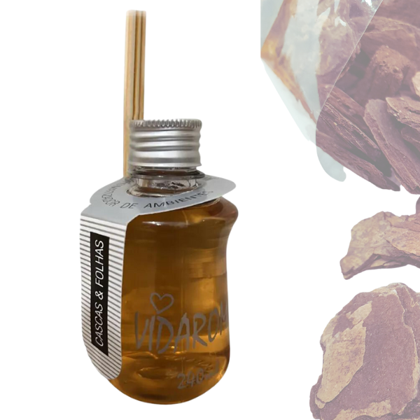 AROMATIZANTE AMBIENTE VARETA VIDAROMAS FRASCO 240ml CASCAS E FOLHAS