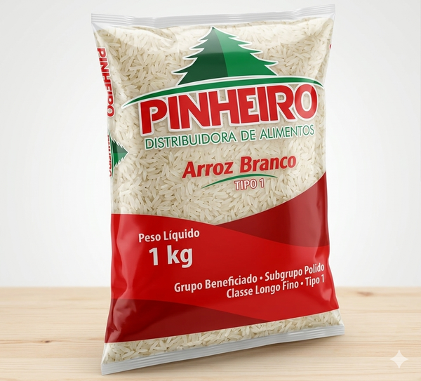 ARROZ PINHEIRO 1KG BRANCO