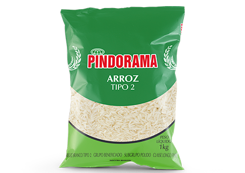 ARROZ BRANCO PINDORAMA T-2 1KG