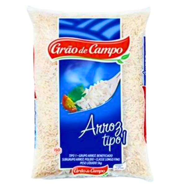 Arroz Branco Tipo 1 Grão de Campo 2kg