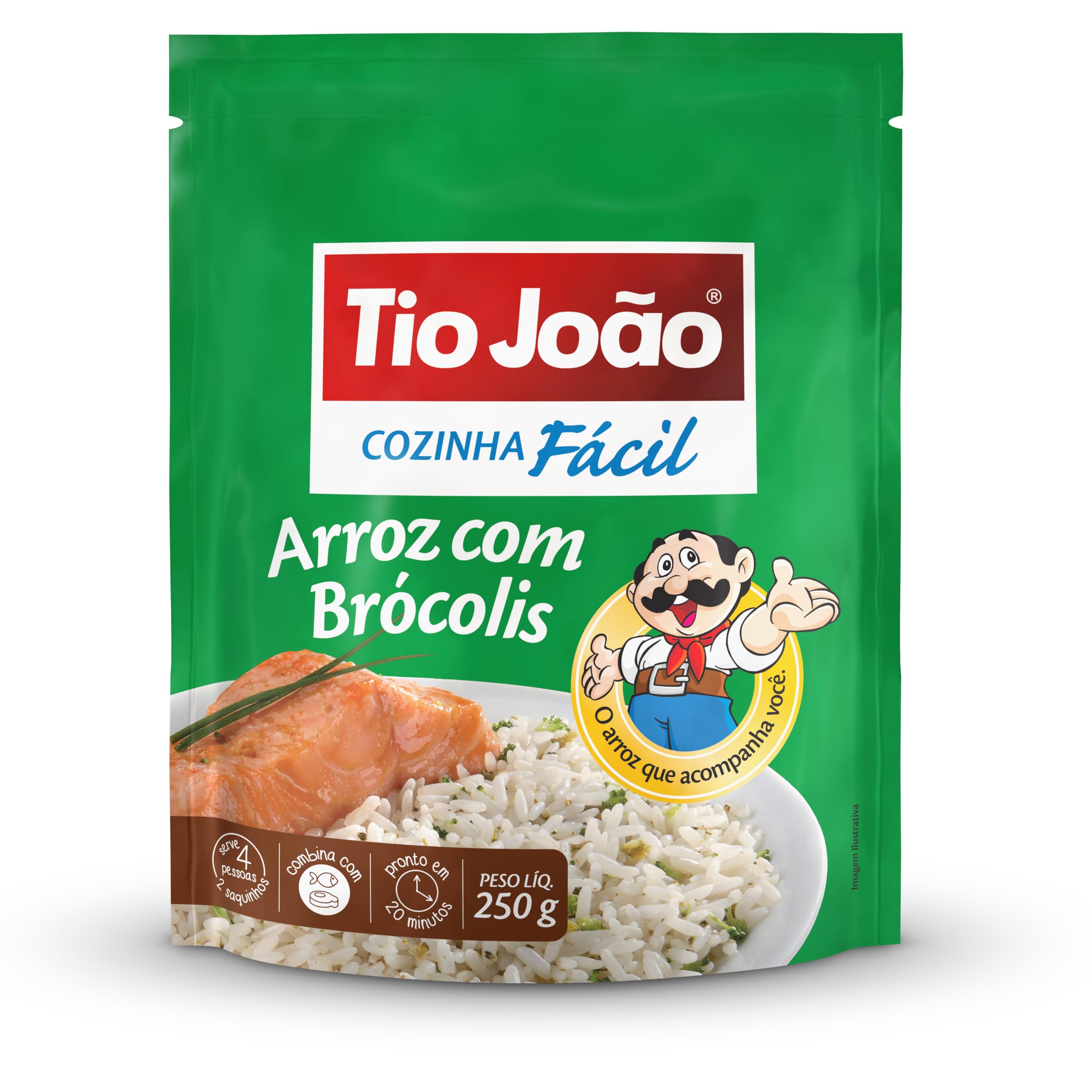 ARROZ TIO JOAO COZINHA FACIL 250G BROCOLIS