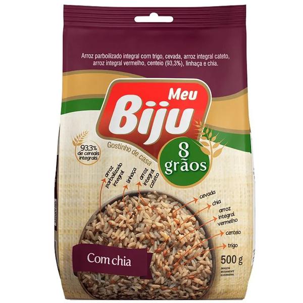 ARROZ MEU BIJU 500G INT 8 GRAOS C/CHIA