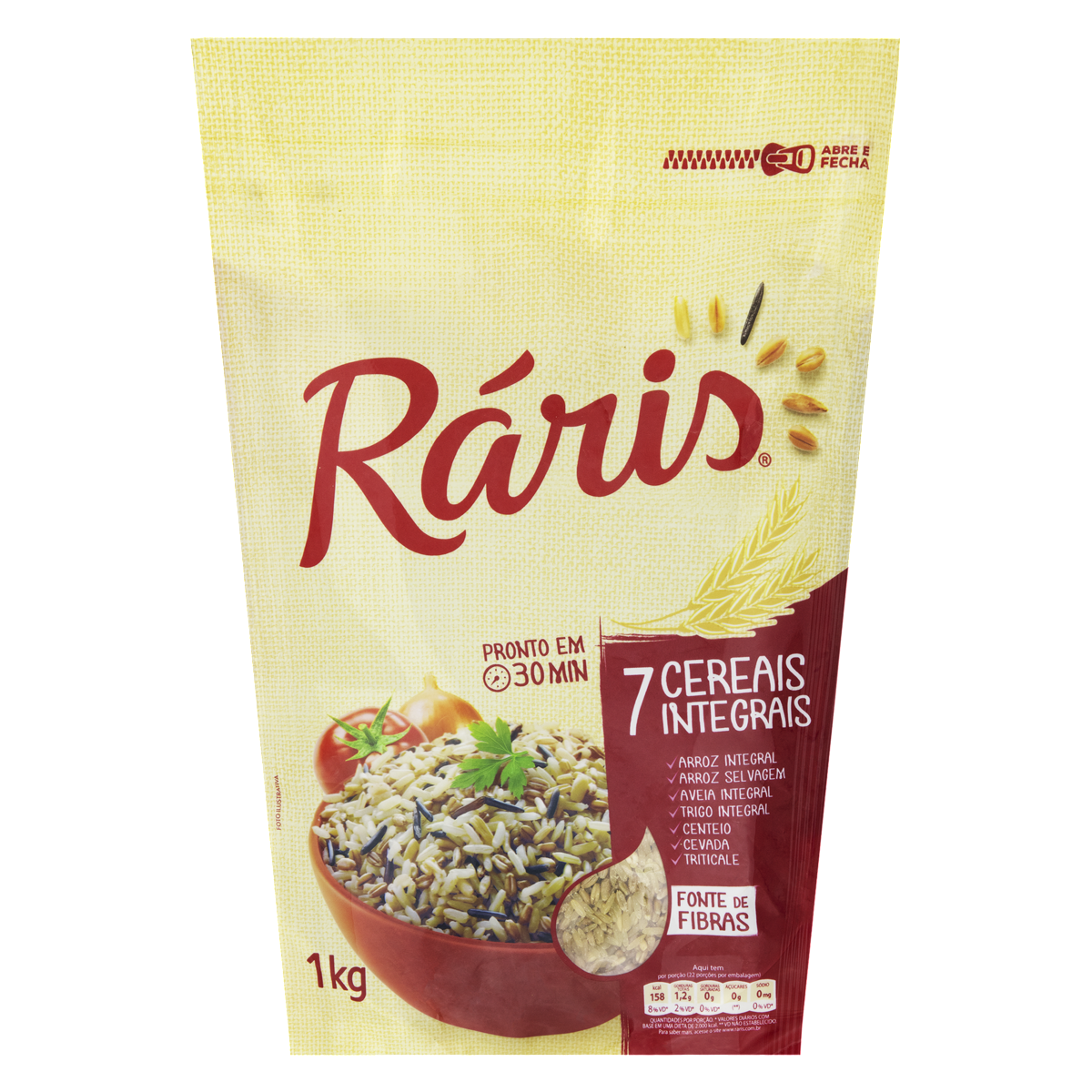 ARROZ RARIS 7 CEREAIS INTEGRAL 1KG
