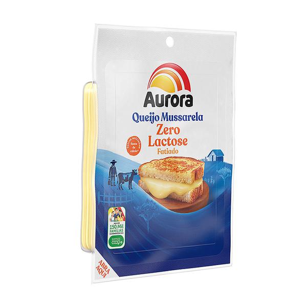 QUEIJO MUCARELA AURORA ZERO LACTOSA FATIADO 150G