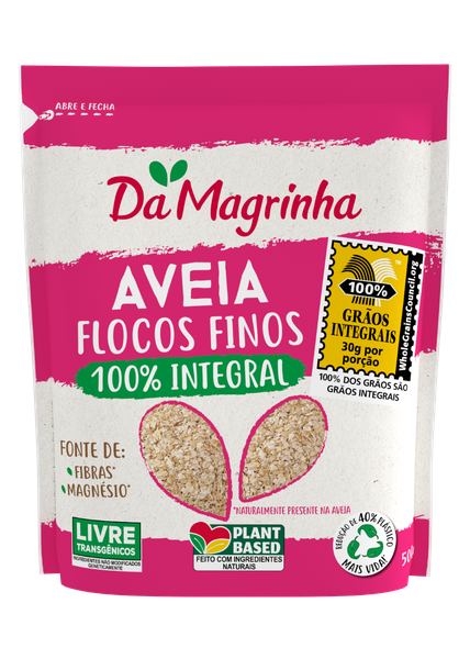 Aveia Da Magrinha Flocos Finos 500g