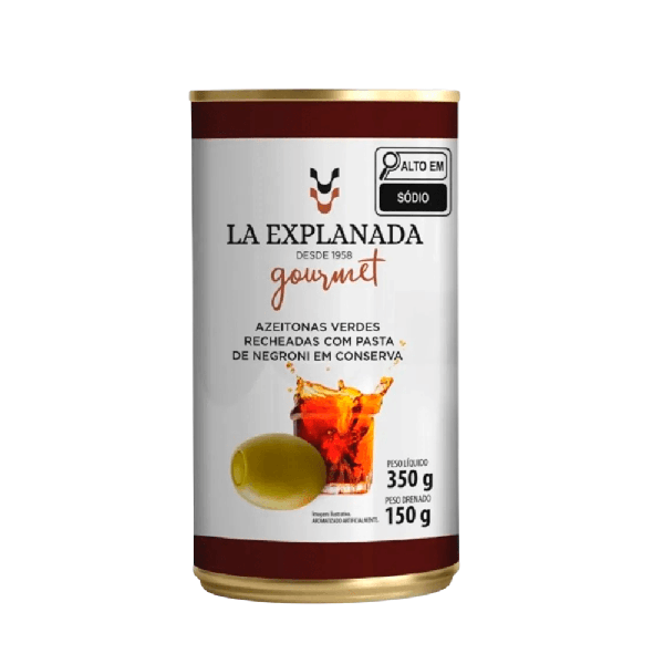 AZEITONAS VERDES RECH NEGRONI 150G LA EXPLANADA