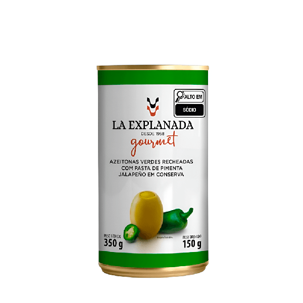AZEITONA LA EXPLANADA 350G PIMENTA JALAP