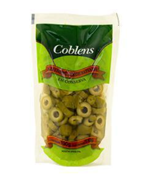 AZEITONA VERDE COBLENS 110G FATIADA SCH