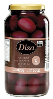 AZEITONA DIZA PRETA AZAPA 500G PREMIUM V