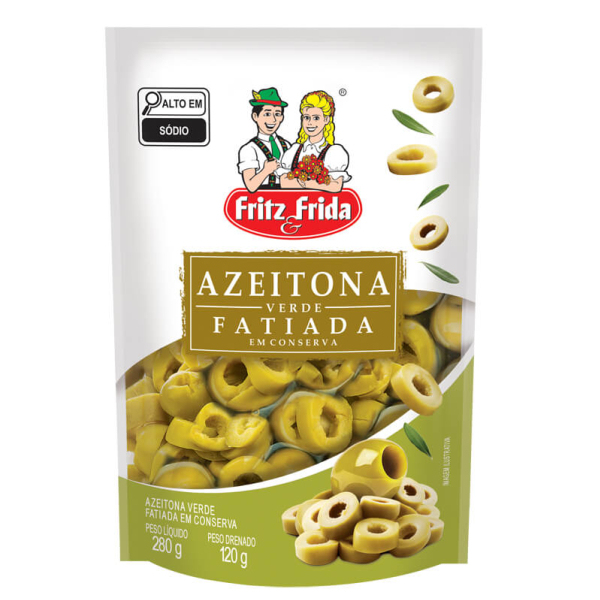 Azeitonas Verdes Fritz e Frida 120g