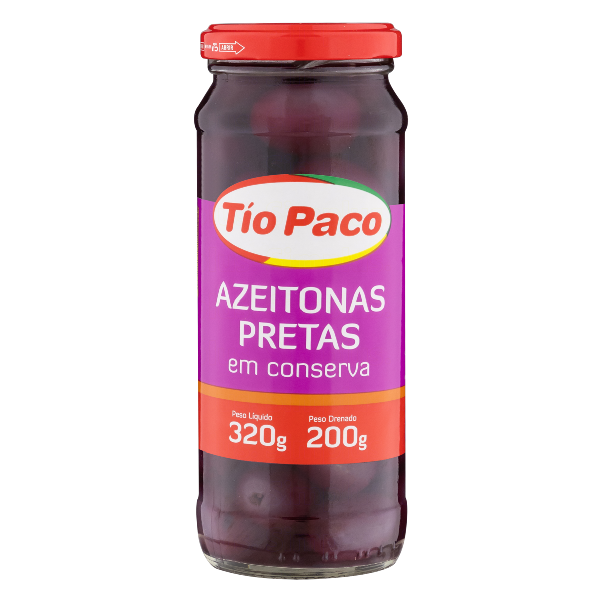 AZEITONAS PRETAS TIO PACO 200G 