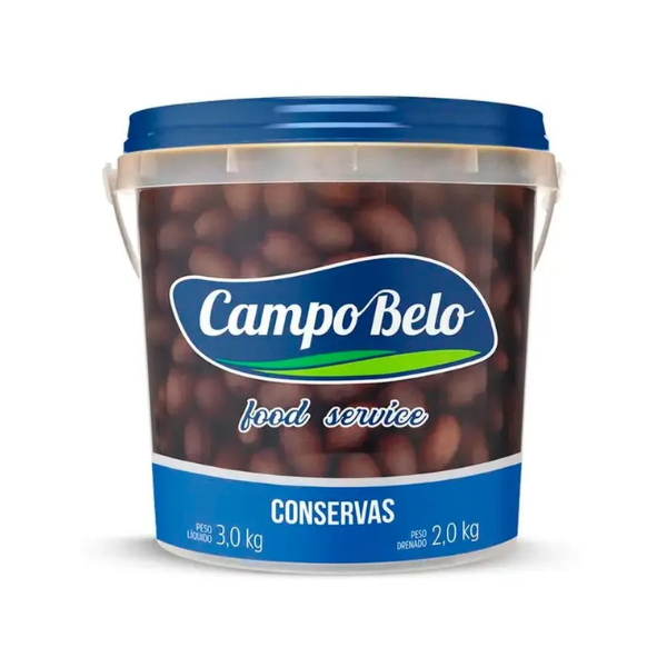 AZEITONA PRETA INTEIRA CAMPO BELO 2KG