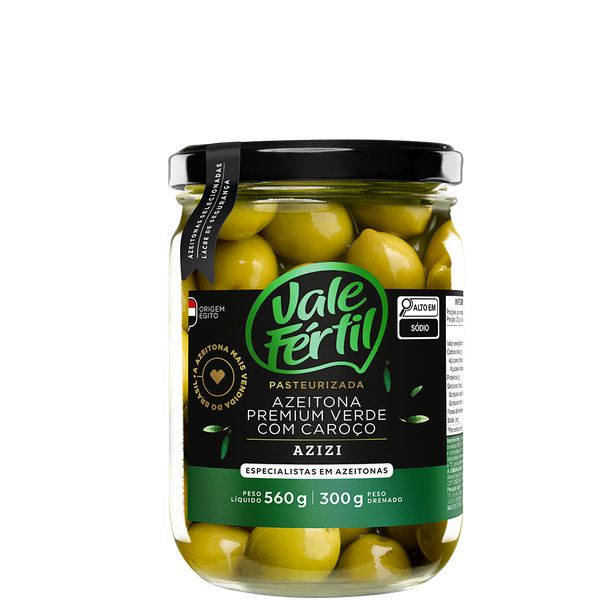AZEITONA VDE PREMIUM AZIZI C/C VALE FERTIL 300g