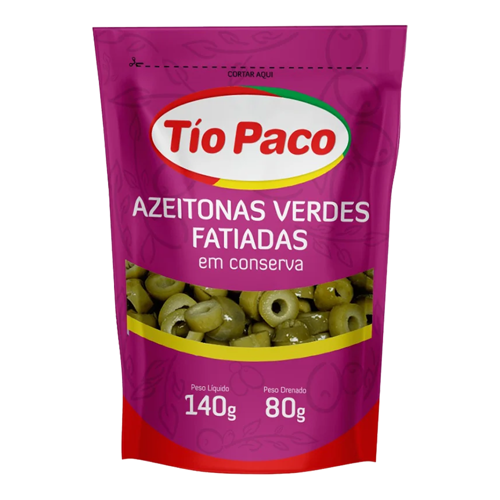 AZEITONA VERDE TIO PACO FATIADA 80G