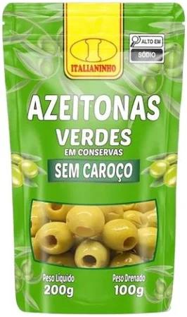 AZEITONA VERDE S/ CAROCO ITALIANINHO EMB 100g