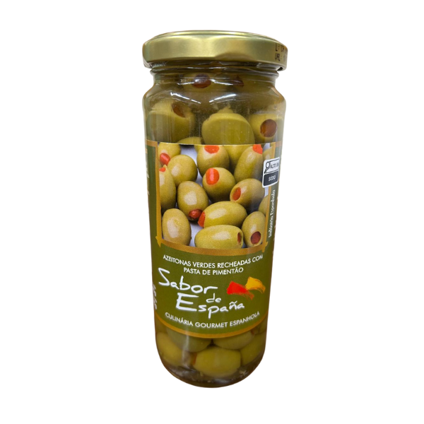 Azeitona Verde Rech c/Pimentão Sabor de España Vd 198g