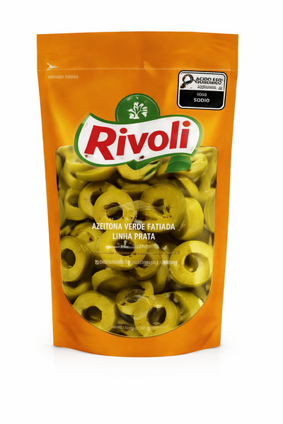 Azeitona Rivoli Verde 120g Fatiada