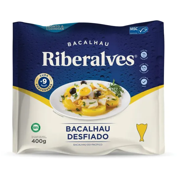 BACALHAU RIBERALVES 400G MORHUA DESFIADO