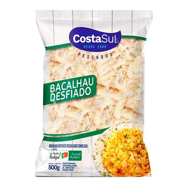 Cp Bacalhau Costa Sul 500g Desfiado Dessalgado