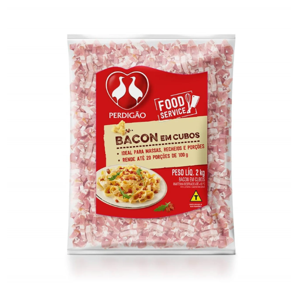 BACON EM CUBOS FS PERDIGAO 2KG 2