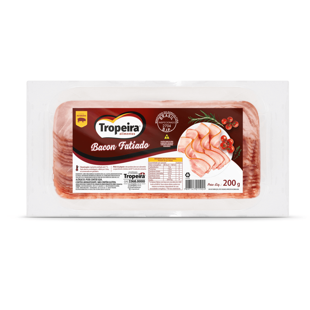 BACON FATIADO TROPEIRA 200G